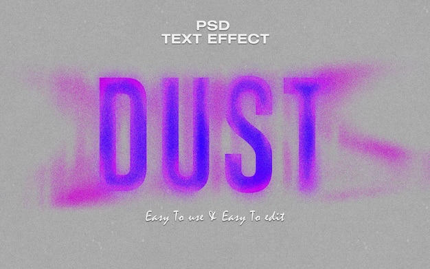 PSD dust text style effect