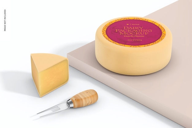 Mockup di formaggio olandese