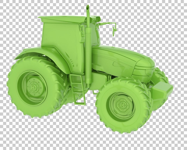 PSD duży traktor na przezroczystym tle ilustracja renderowania 3d