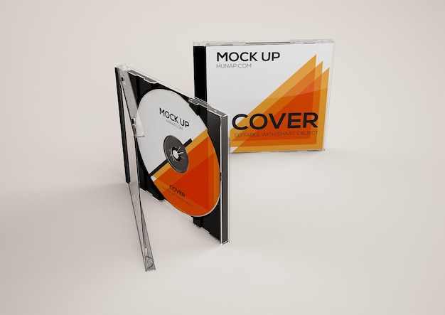 DVD and Cover mockup cd mockup