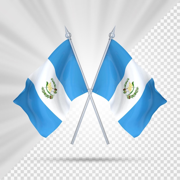 PSD dwie flagi gwatemali