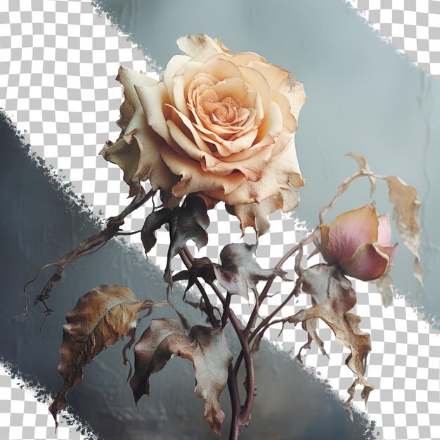 Dying flower transparent background