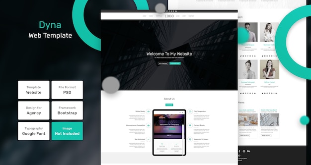 Dyna services and marketing web template