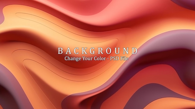 PSD dynamic background with fluid shapes modern concept generative ai