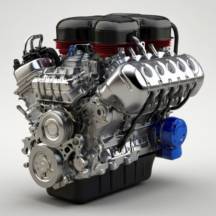 PSD dynamic car engine in action