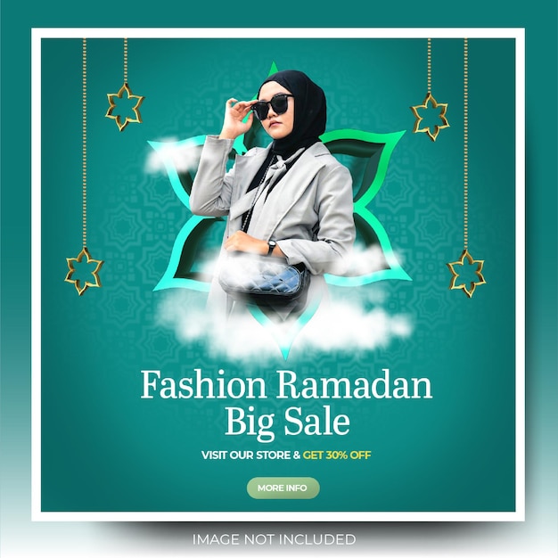 PSD dynamic fashion sale instagram social media post feed