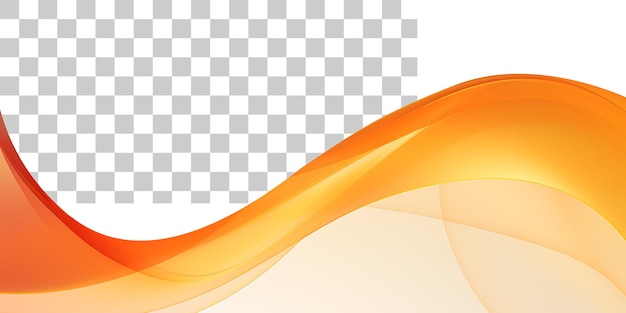 PSD dynamic fluid waves orange border frame