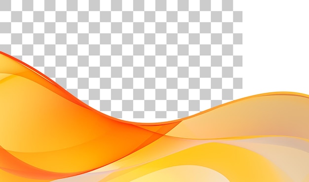 Dynamic fluid waves orange border frame