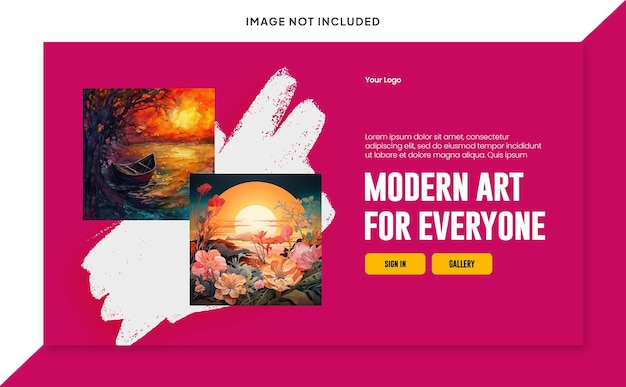 Premium PSD | Dynamic full hd 4k psd painting banner slider free ...