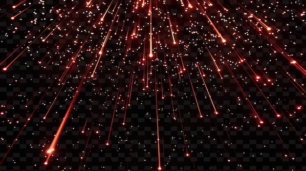 PSD ダイナミック・グローイング・レーザー・レイン (dynamic glowing laser rain) - いビームと明るい赤色のc pngネオン光効果 y2kコレクション