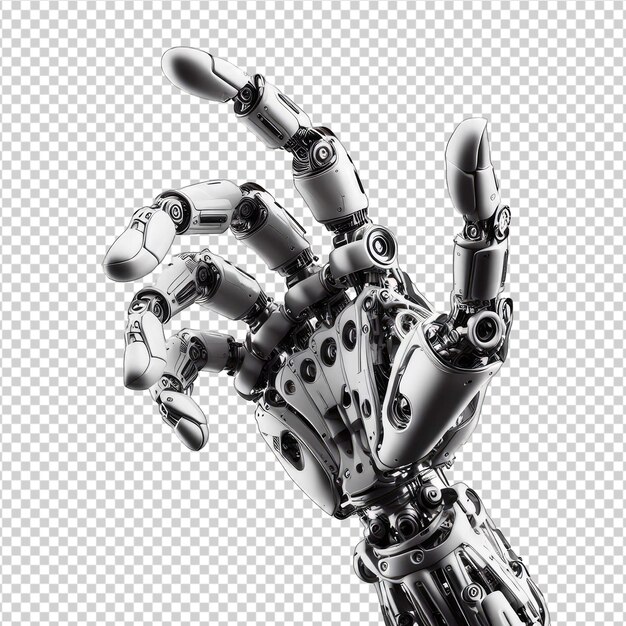 PSD dynamic robot hand technology png