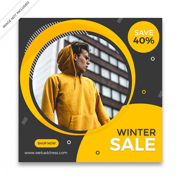 Dynamic sale social media post template