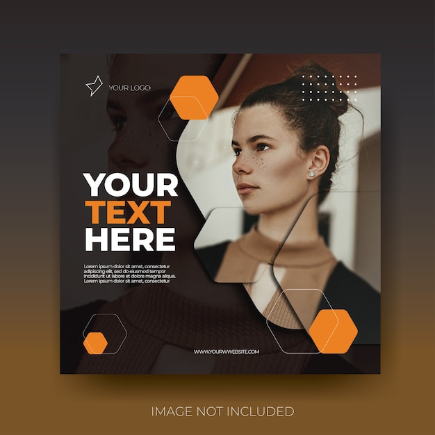 dynamic stylish instagram fashion sale social media post feed template