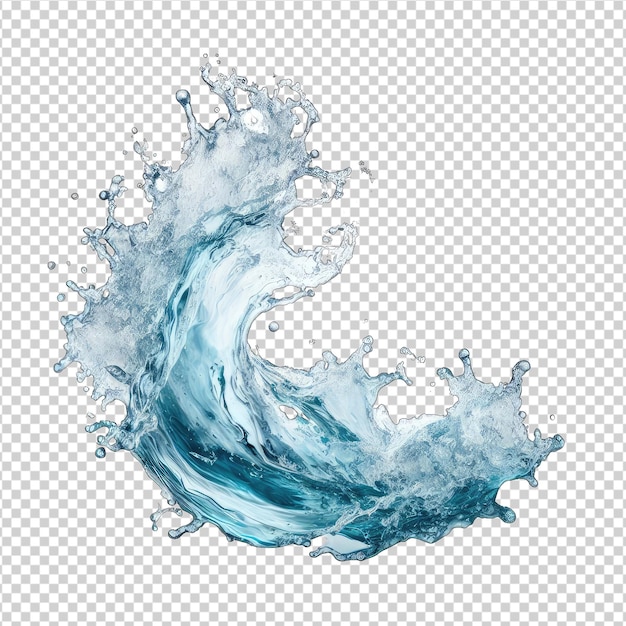 PSD dynamic water splash png