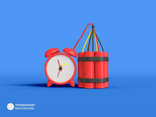 Dynamite icon isolated 3d render illustration