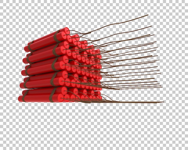 PSD dynamite isolated on background 3d rendering illustration