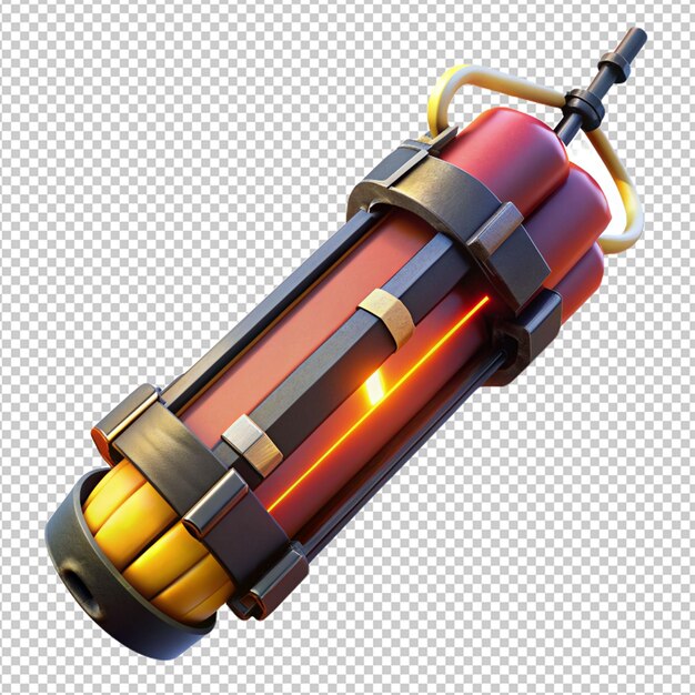 PSD dynamite on transparent background