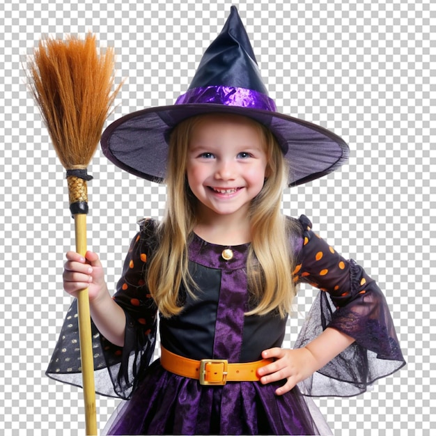 PSD dziecko w kostiumie czarownicy