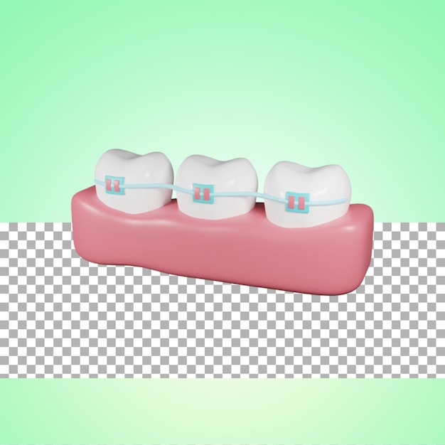 Dzień Dentysty Szelki Renderowania 3d