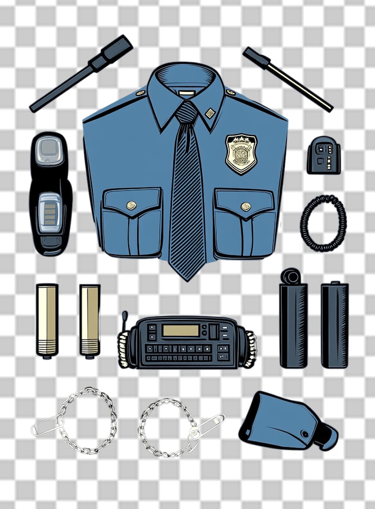 PSD dzień doceniania organów ścigania psd png