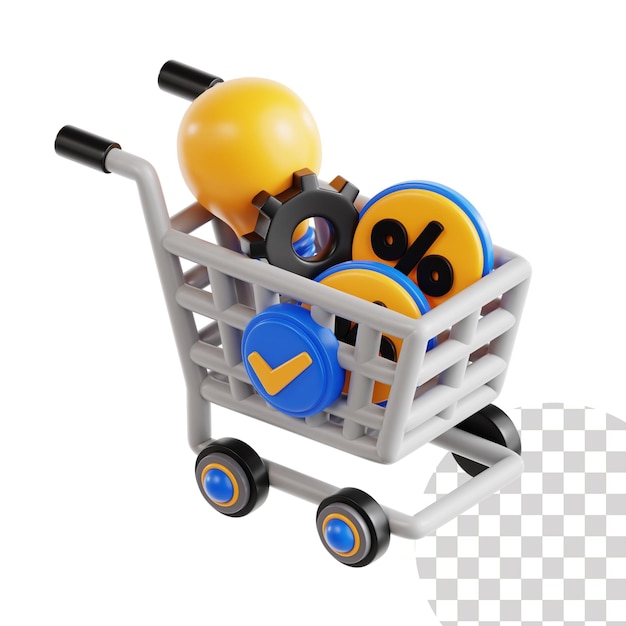 E commerce 3d illustration