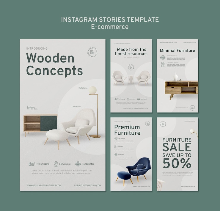 PSD eコマースのinstagramストーリー