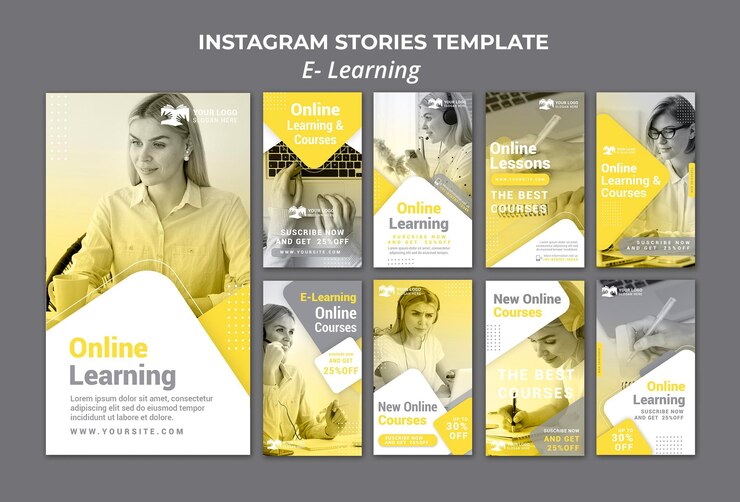 PSD электронные истории из instagram