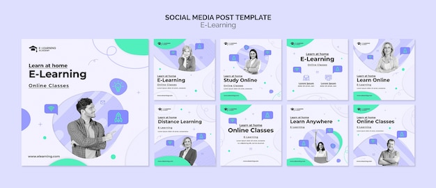 E-learning social media post collection