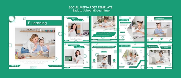 PSD e-learning social media posts