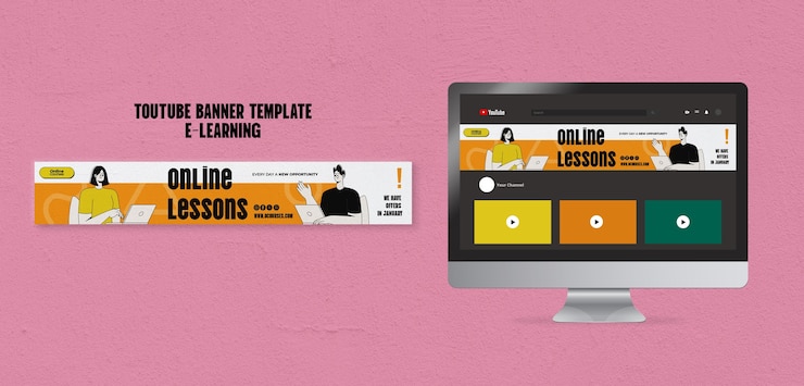 PSD e learning template design