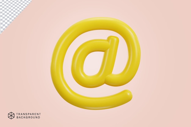 e-mail ikon på ved hastighedstegnet social media ikon 3d gengivelse