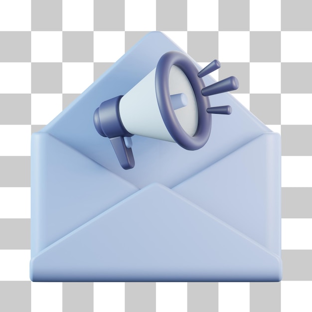 E-mailmarketing 3d-pictogram