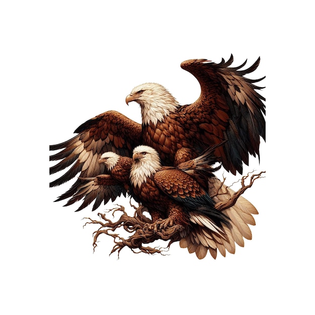 PSD eagle vector art