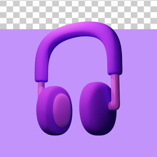 Earphone 3d illustration