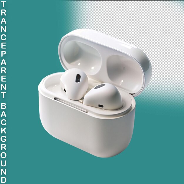 PSD earphone isolated on transparent background png