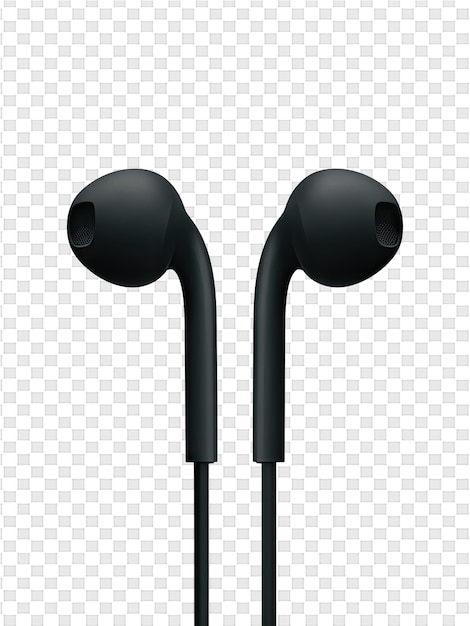 PSD earphones on a transparent background