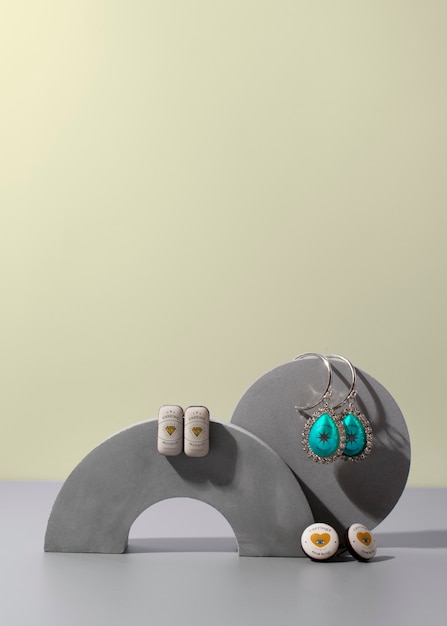 Earring branding mockup design