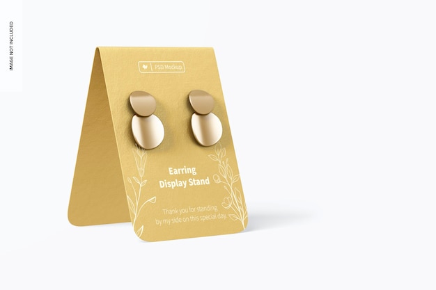 Earring display stand mockup