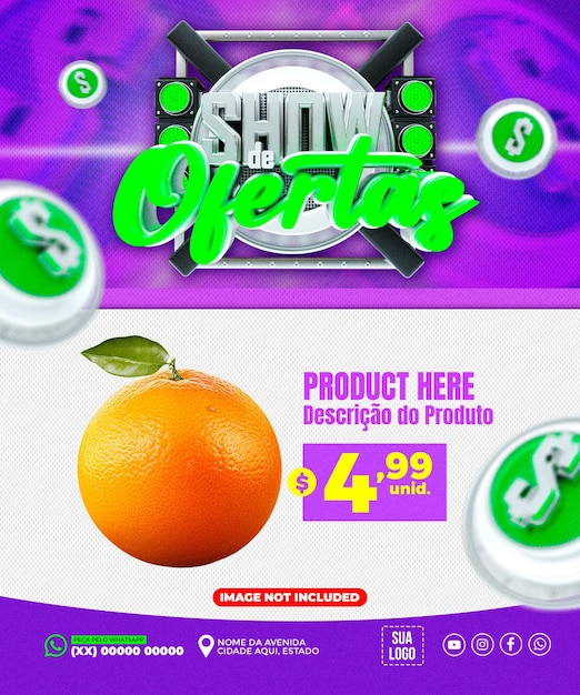 EARTE SUPERMERCADO SHOW de OFERTAS REDES SOCIAIS