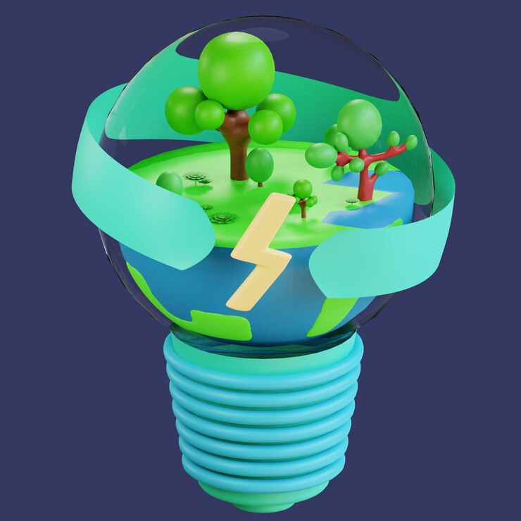 PSD earth day 3d icon illustration