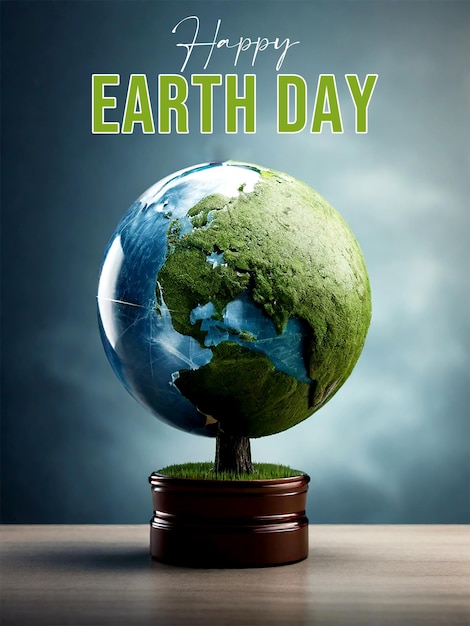 PSD earth day background