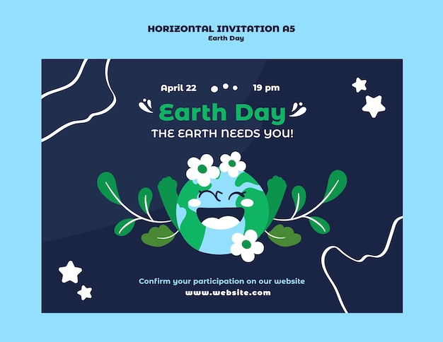 PSD earth day celebration template