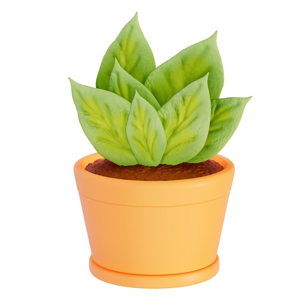 Earth day plant 3d rendering