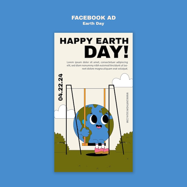 Earth day template design