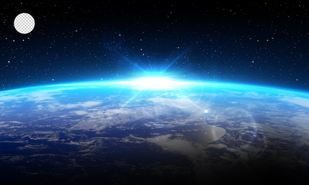 深宇宙の地球