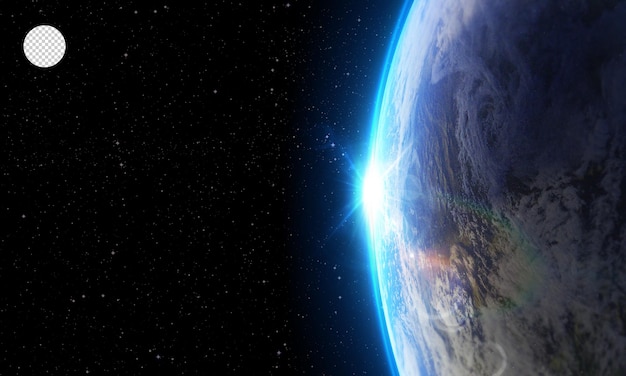 深宇宙の地球
