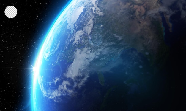 深宇宙の地球