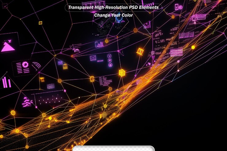 PSD earth from space at night with a digital communication system