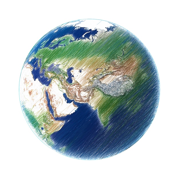 earth isolated transparent background drawing