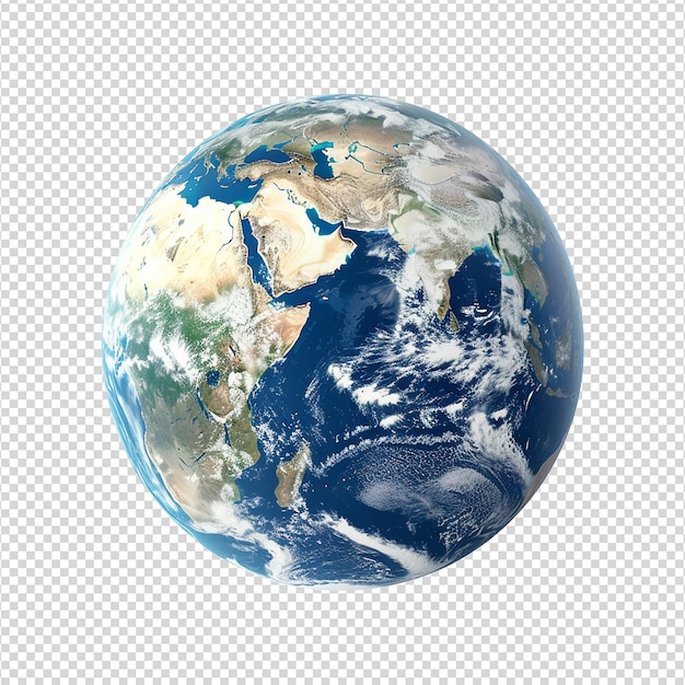 PSD earth science isolated on transparent background